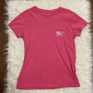 Vineyard Vines Short Sleeve T Shirt Whale Logo Pink